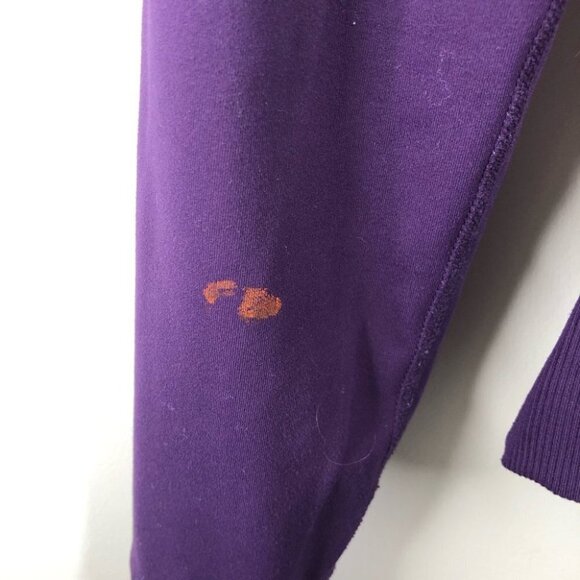 Lululemon Reversible Hooded Jacket  Purple Peacock Feather Print Size 2 - Picture 12 of 13